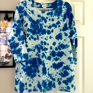 Chico’s Weekends 3/4 Sleeve Lightweight Sweatshirt